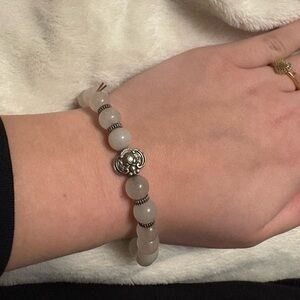 Crystal Moonstone Beaded Bracelet